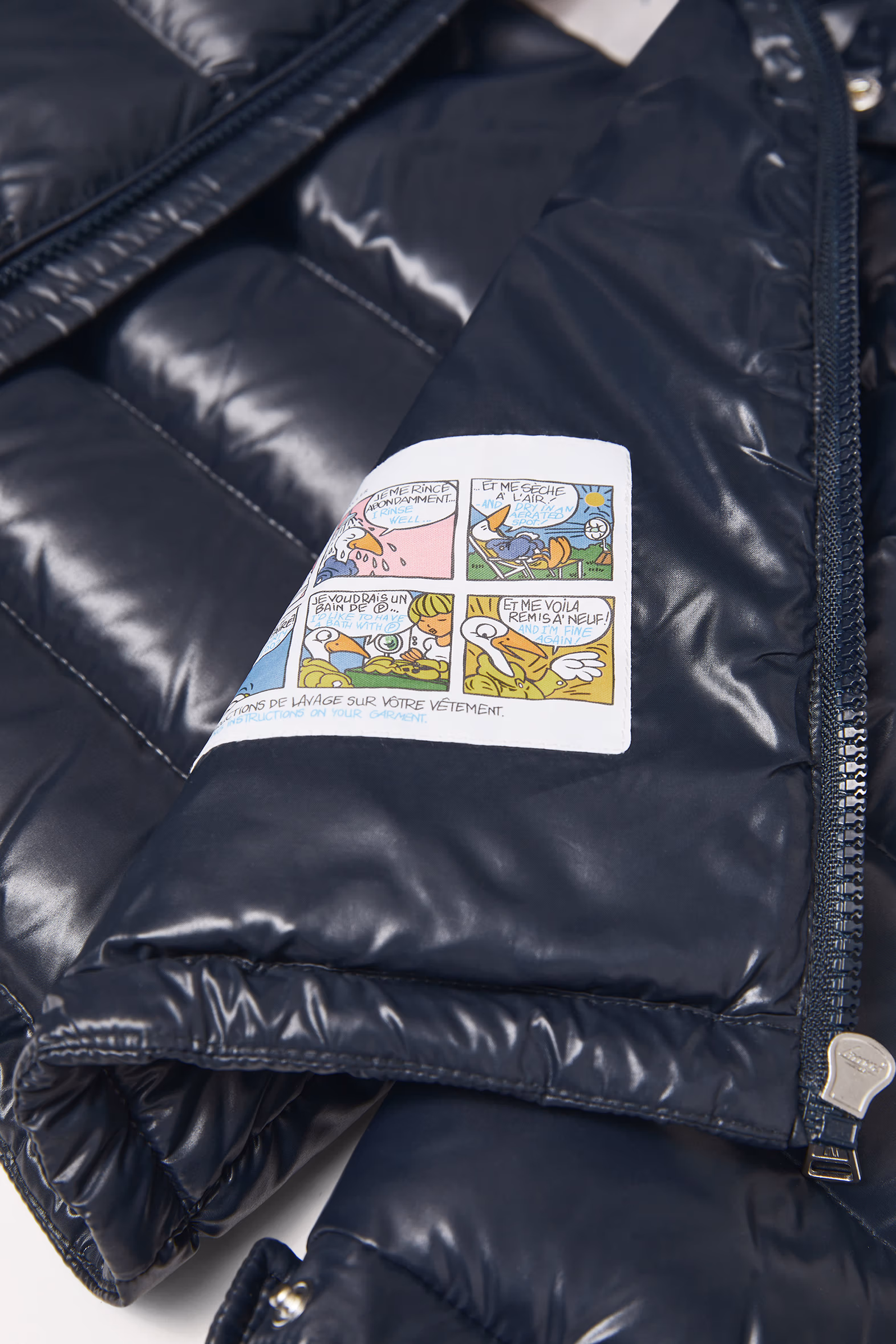 Nouvelle doudoune à capuche Moncler Maya Garçon Bleu marine Moncler 7